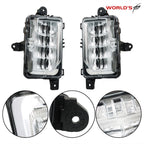 LED Fog Lights with Bezels for GMC Sierra 1500 AT4 Denali (2019–2022)