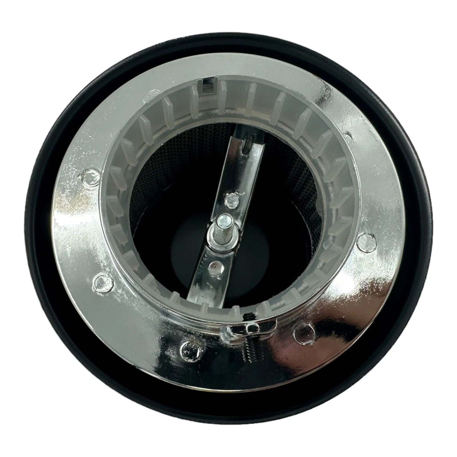 Air Cleaner Assembly Short Louvered Black for 1 and 2 Barrel Carb (2–5/16) (2–5/16)