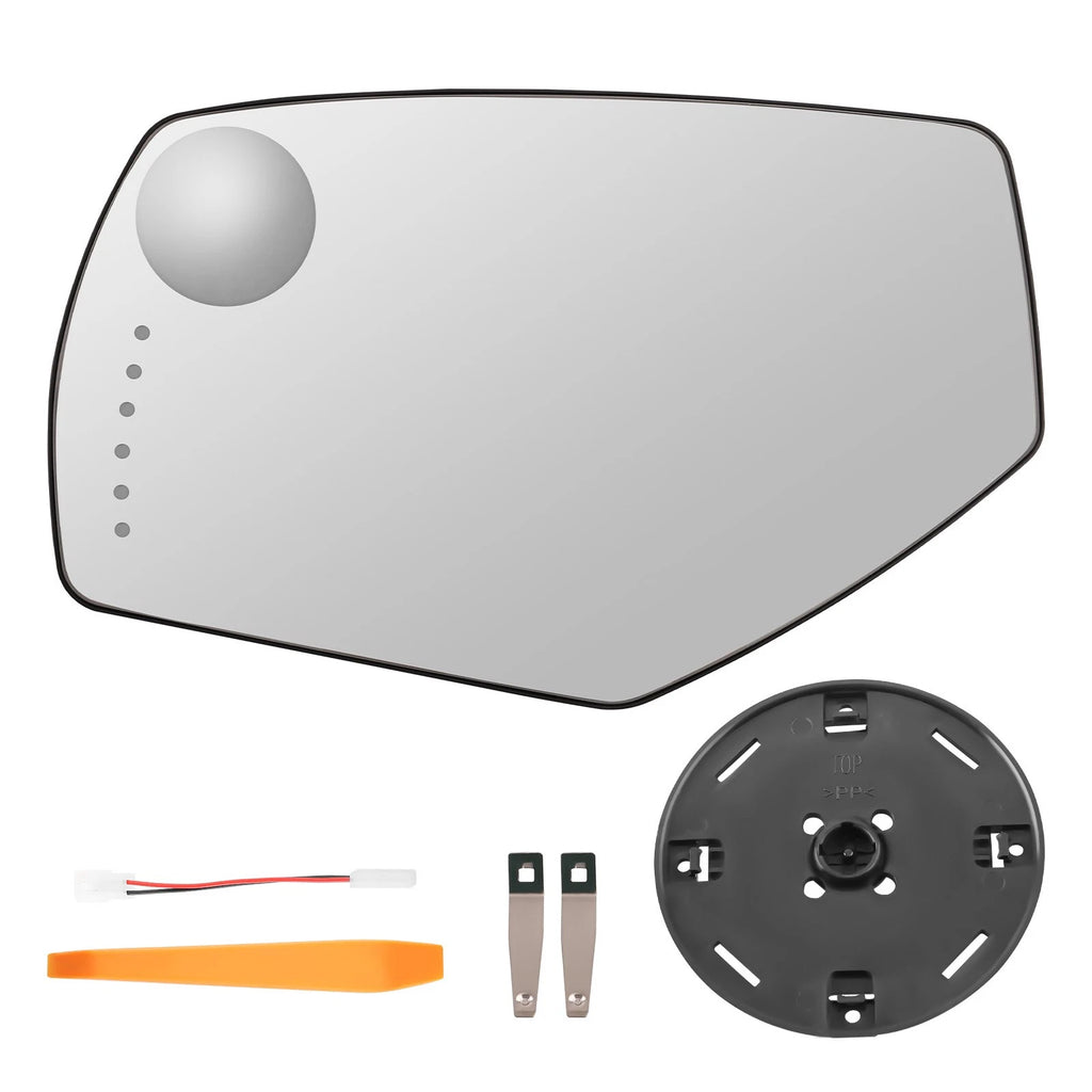 Driver Side Power Heated Mirror Glass w/ Signal for Chevy Silverado (2014–2018)
