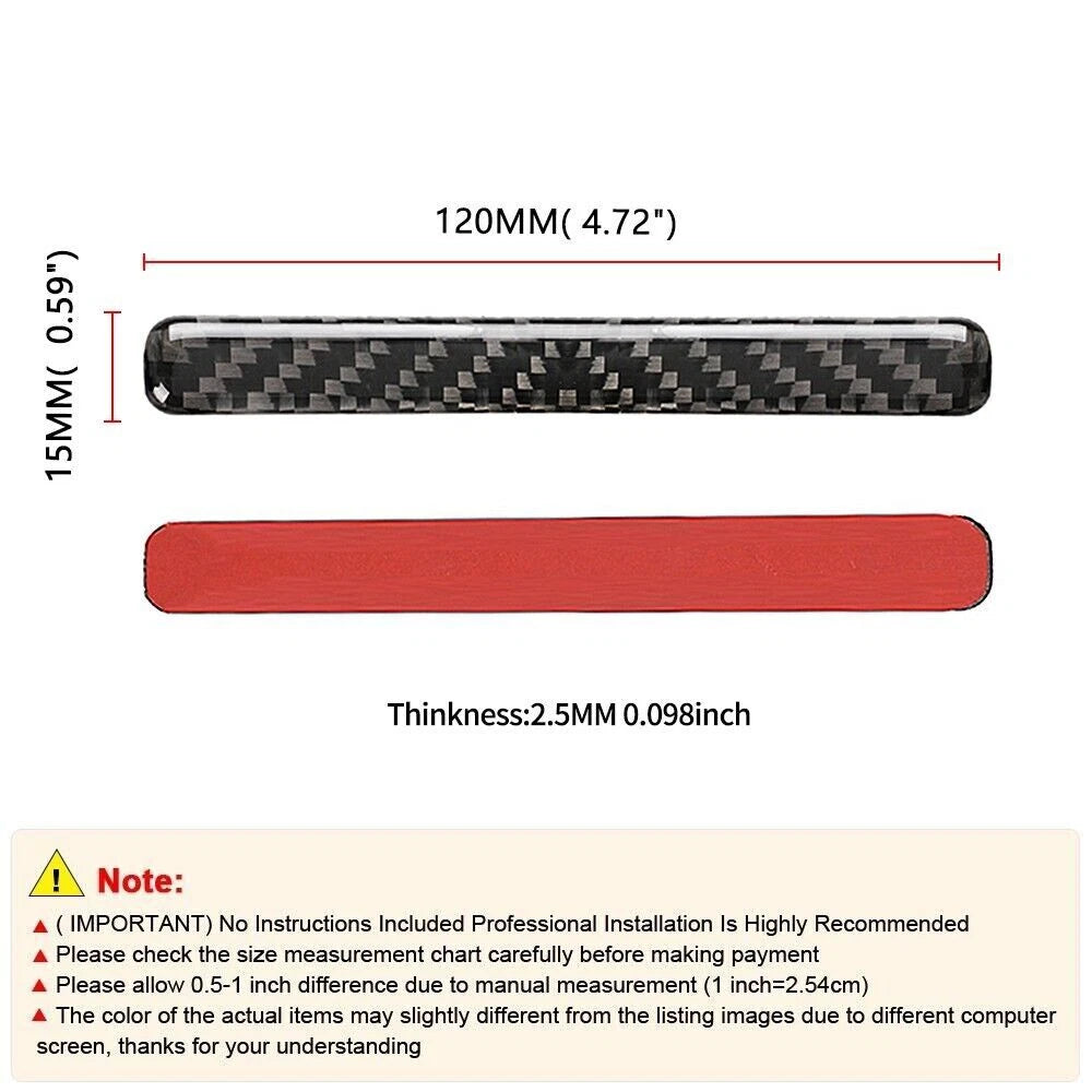 Set of 4 Carbon Fiber Door Edge Protection Guards