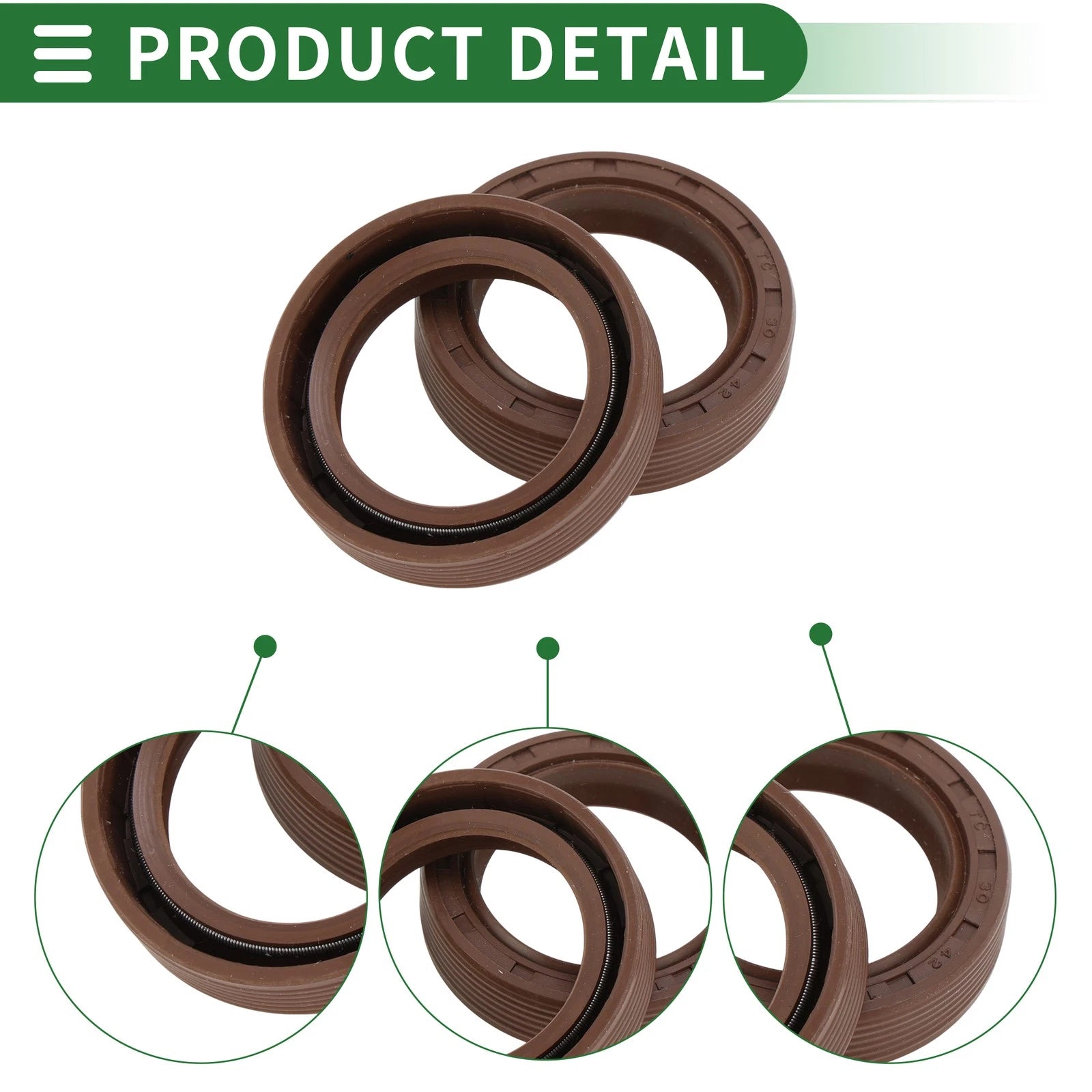Oil Seal FKM Rubber 30x42x10mm for Various Models (5 Pcs)