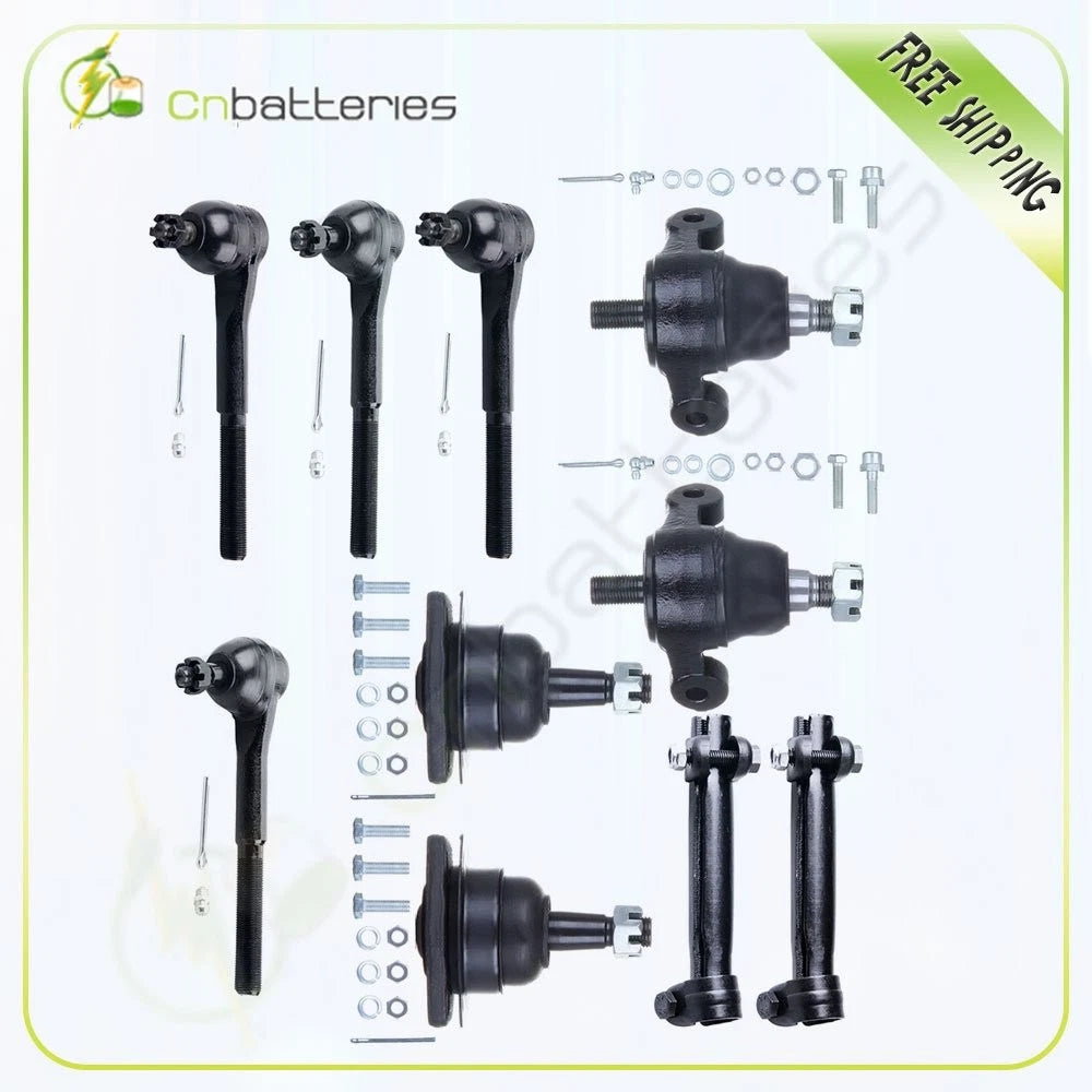 Set of 10 Suspension Ball Joint Tie Rod Ends for Chevrolet Bel Air (1965–1968)