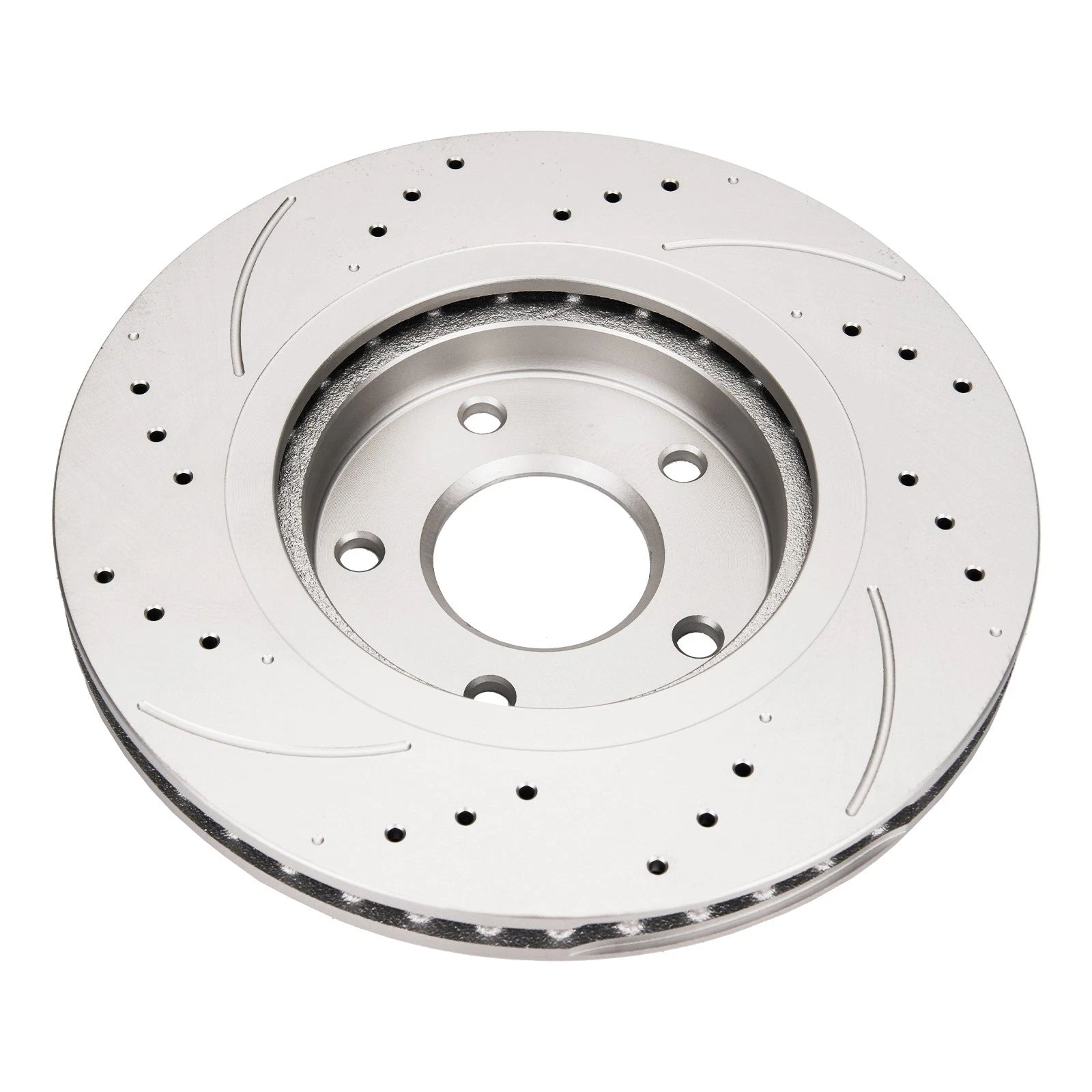 Front Set Drilled & Slotted Brake Rotors for Nissan Rogue & Sentra (2007–2013)