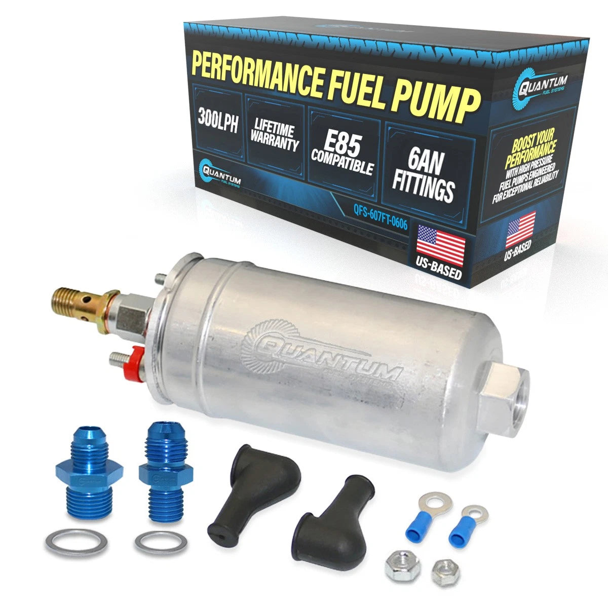 300LPH Fuel Pump for Pontiac GTO (2004–2006) 0580254044, 6AN Fittings