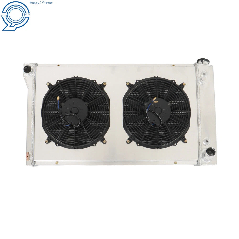 4 Row Radiator with Shroud Fan for Chevy C/K C10 C20 C30 (1967–1972)