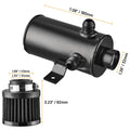 Oil Catch Tank Can 750ml Baffled Breather Filter 3-AN10 for Universal