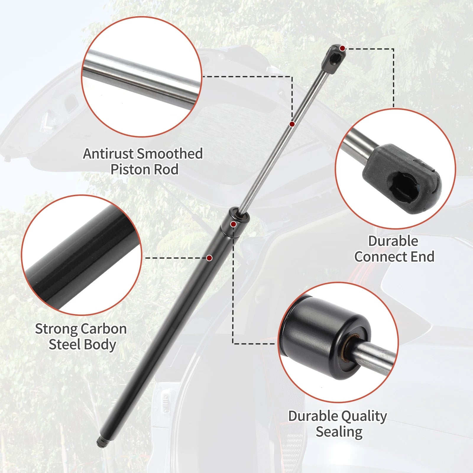 2 Pcs Rear Hatch Lift Supports Gas Strut for Honda Odyssey (2005–2010)
