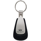 Black Leather Teardrop Keychain - Officially Licensed for Infiniti