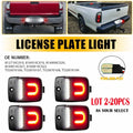 2X LED White Red License Plate Light Lamp for Toyota Tundra (2000–2013) Tacoma (2005–2015)