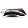 Rear Window Louvers for Dodge Challenger (2008–2023)