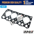 4LB1 4LB1T Cylinder Head for Isuzu TCM FD15 FD18 FD19 (Metal)