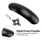 Steel Front Fender Mudguard for Moto Guzzi V7 Stone Special (2017–2025) Black
