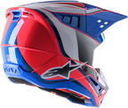 Alpinestars SM5 Sail Off-Road Helmet for Off-Road (DOT ECE) Medium White Pink Blue