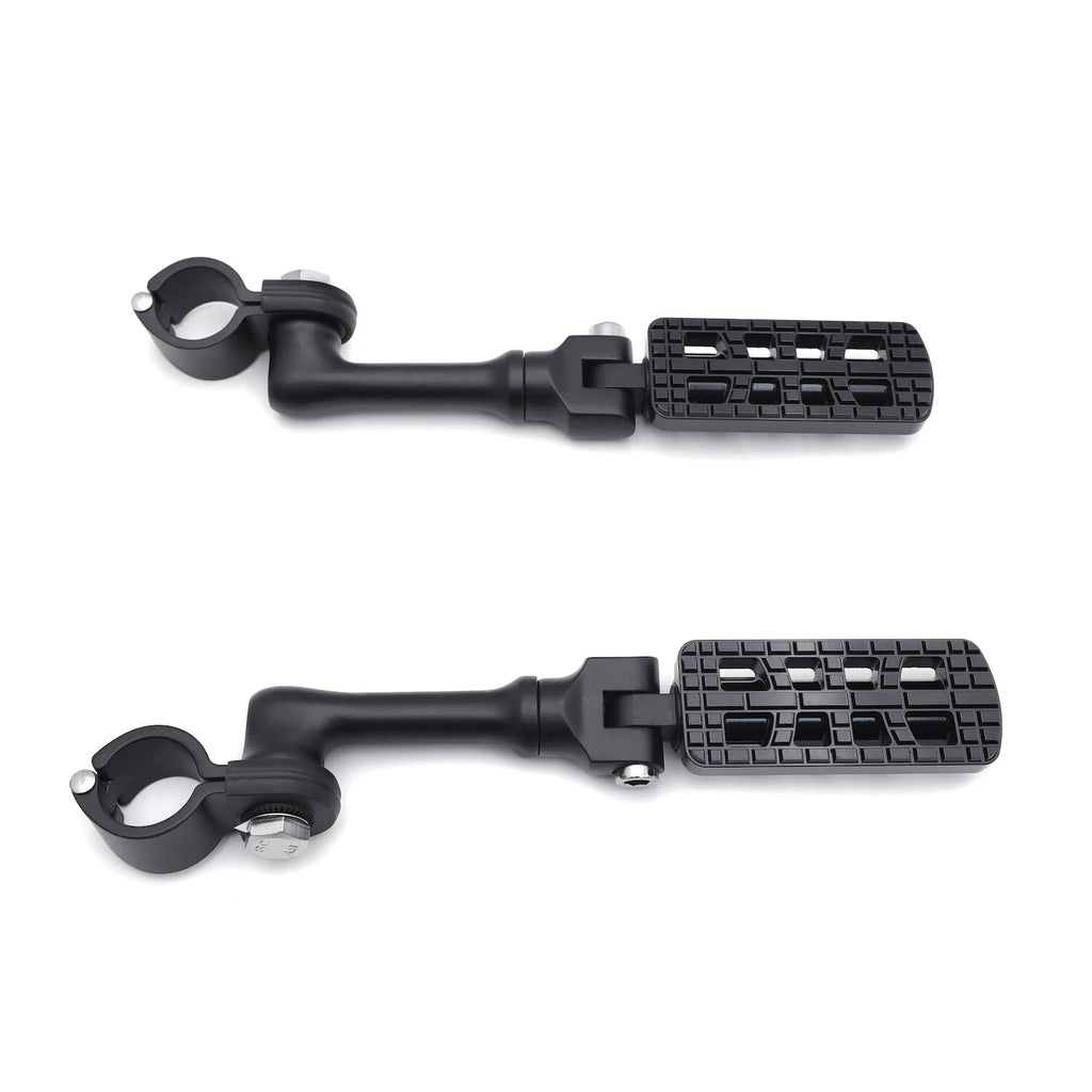 Black Racing Dominator CNC Footpeg Clamp for Harley Street 500 750 (2015–2020)
