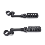 Black Racing Dominator CNC Footpeg Clamp for Harley Street 500 750 (2015–2020)