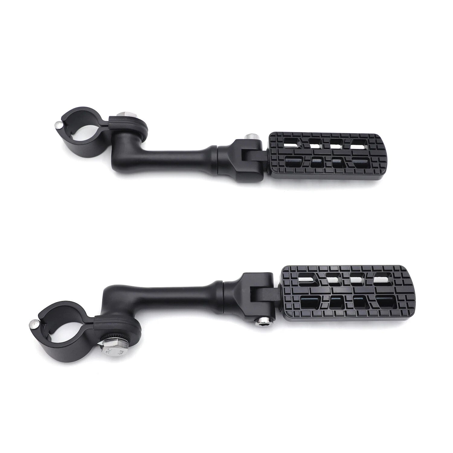 Black Racing Dominator CNC Footpeg Clamp for Harley Street 500 750 (2015–2020)