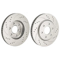 2x Front Drilled Slotted Brake Rotors for Nissan Frontier (2005–2019)