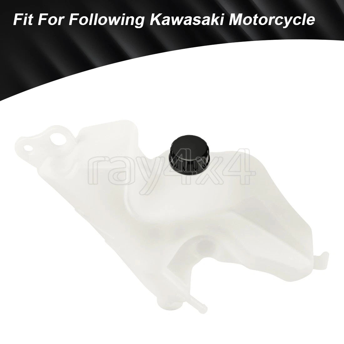 Coolant Reservoir Tank & Gasket Cap for Kawasaki ER-6N ER650C (2009–2011)