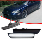 2X Smoke White LED Side Marker Lights for VW Passat (2001–2005)