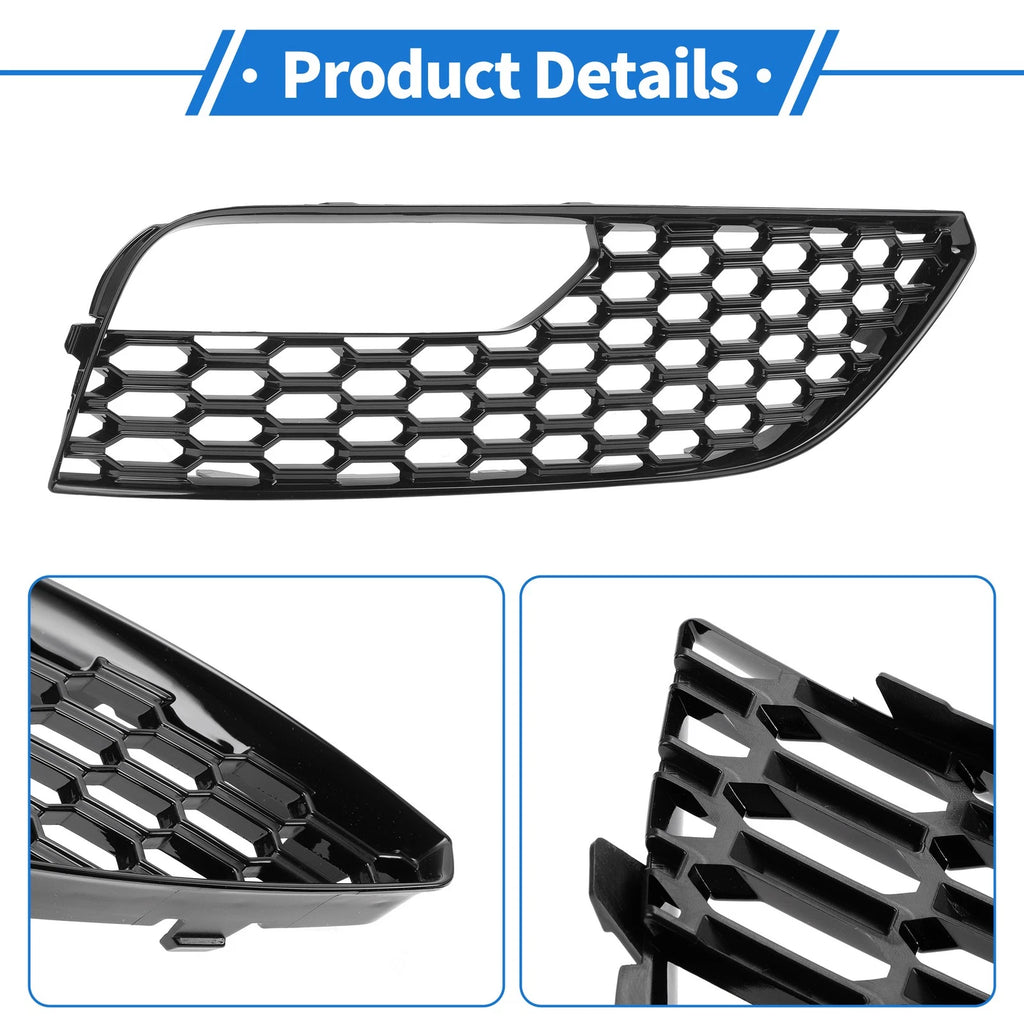 1pc Fog Light Grill for Audi A3 (2012–2016) No. 8V3807682 Black