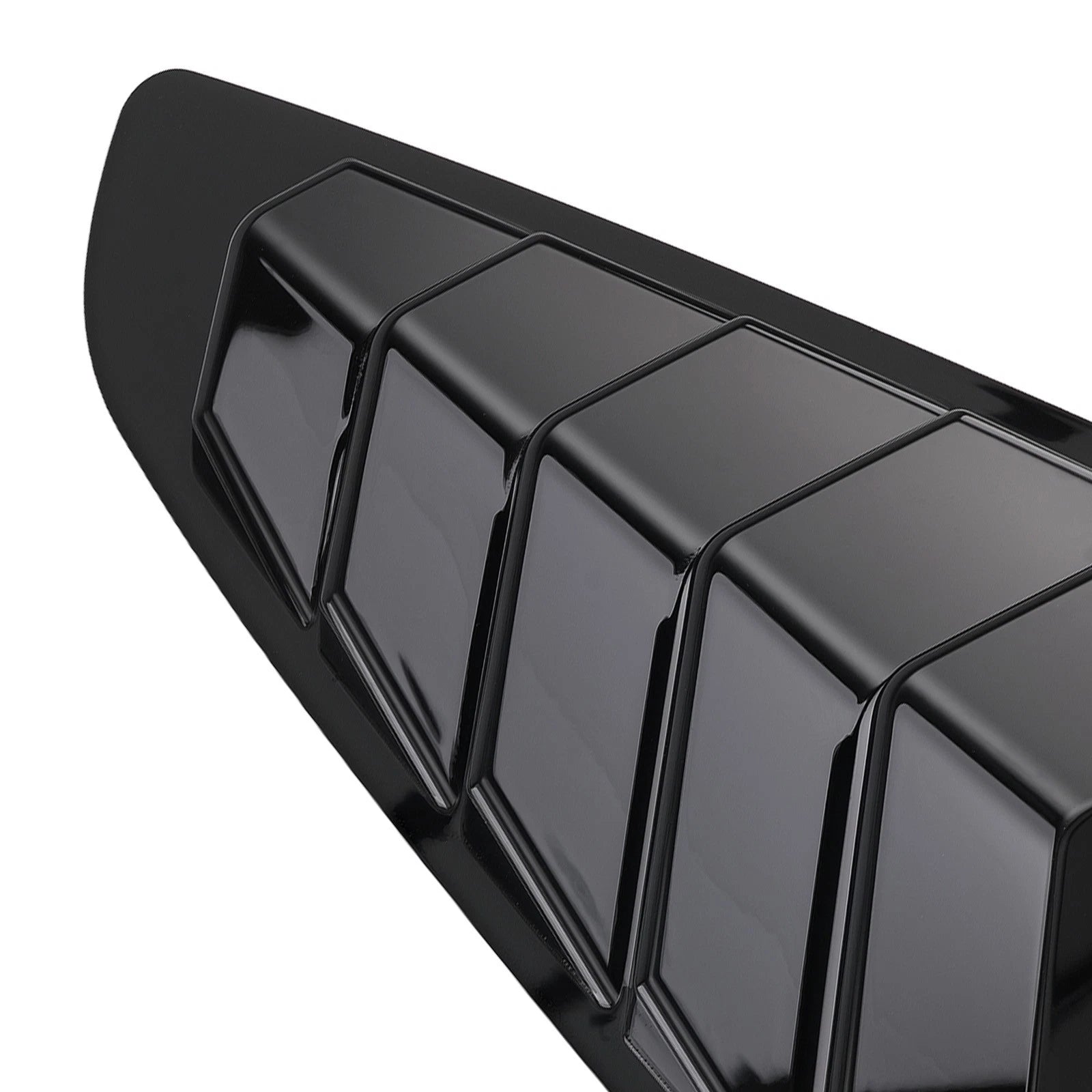 Gloss Black Painted Side Window Louvers for Ford Mustang Coupe (2015-2022)