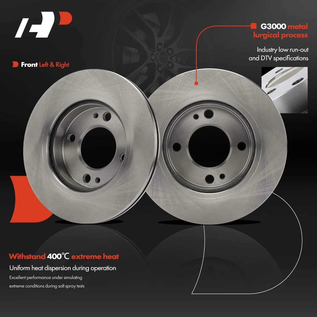 Front Side Disc Brake Rotors for Mitsubishi Mirage (2014-2015)