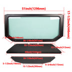 Full Glass Windshield for Can Am Maverick X3 (2017–2023)