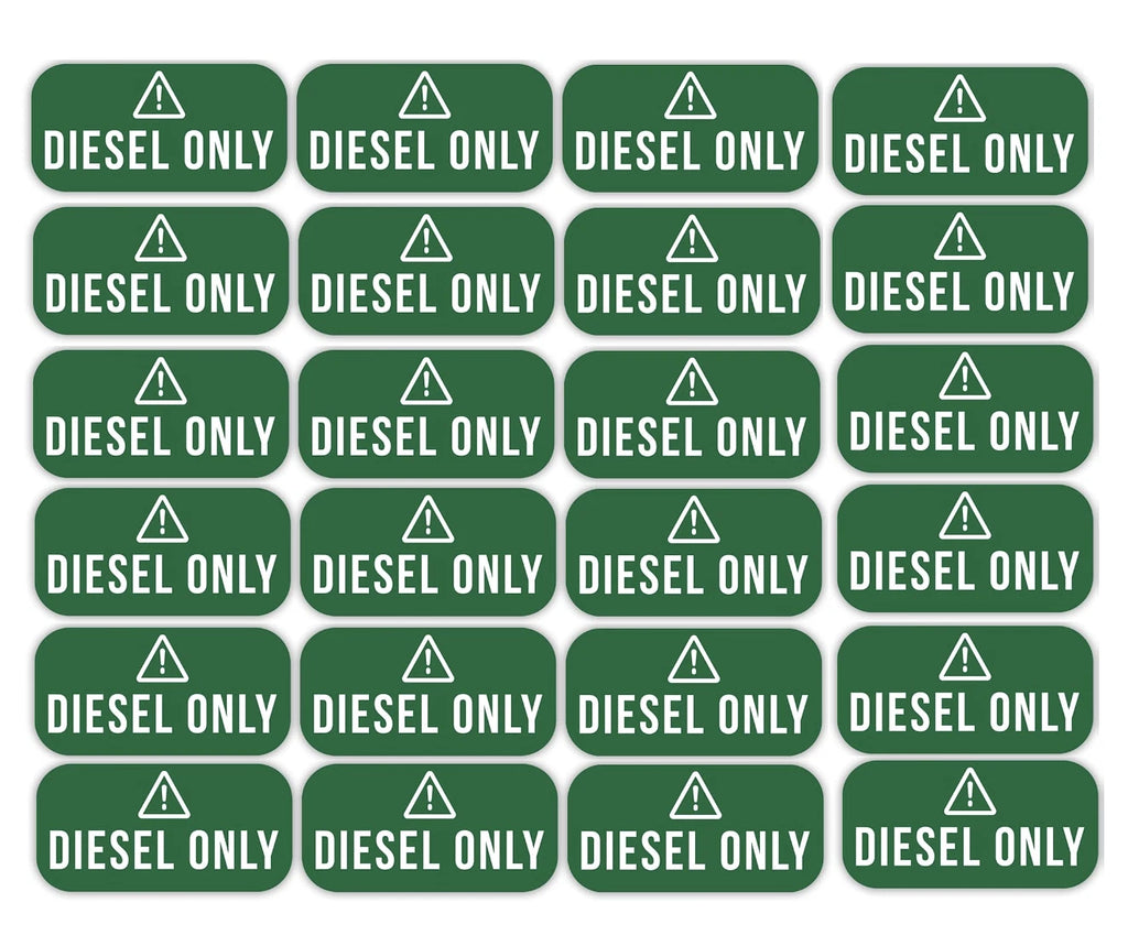 24Pcs Diesel Only Vinyl Stickers for Trucks (Universal)
