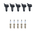 Set of 5 Ignition Coils & Spark Plugs for GMC Canyon (2004–2012)