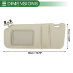 Left Driver Side Sun Visor No. 74320-06780-E0 for Toyota Camry (2007–2011)