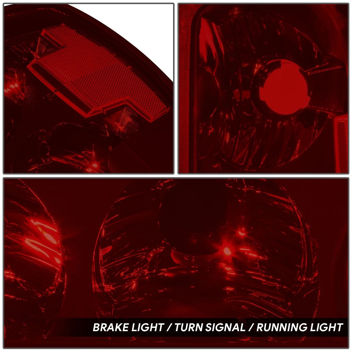 2X Tail Light Brake Lamps for Chevy Colorado GMC Canyon (2004–2012) Dark Red Lens