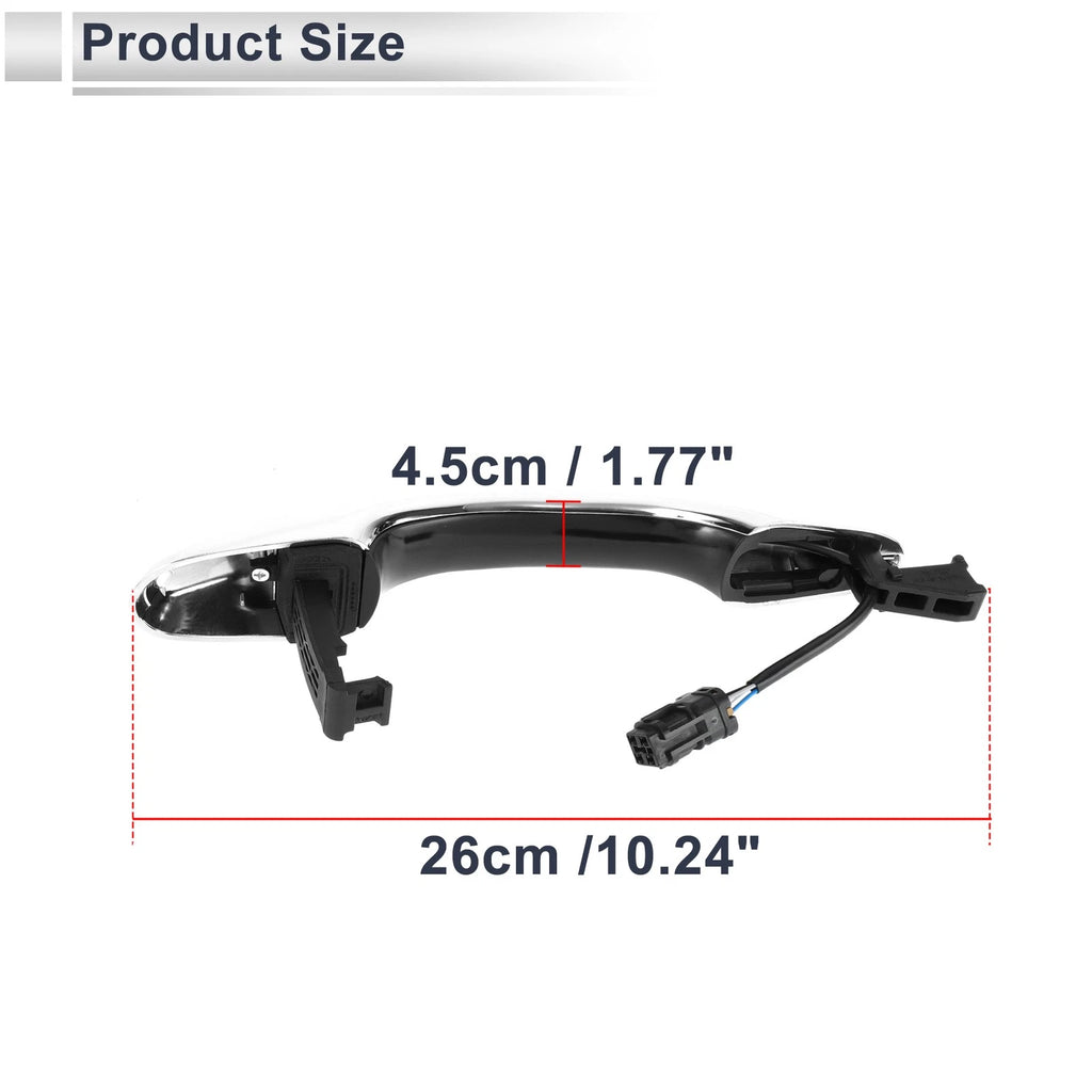 Front Right & Rear Left Door Handles for Kia K4 (No. 82661D1020)