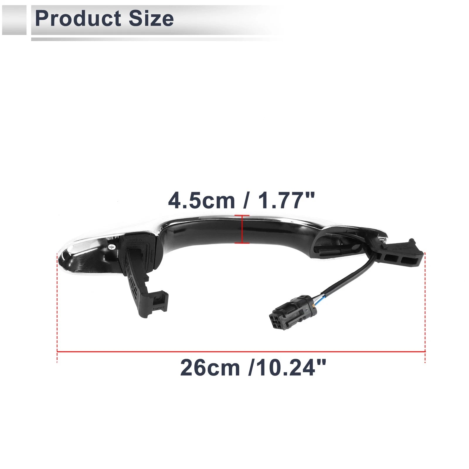 Front Right & Rear Left Door Handles for Kia K4 (No. 82661D1020)