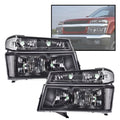 Clear Lens Black Housing Headlights for Chevy Colorado GMC Canyon (2004–2012)