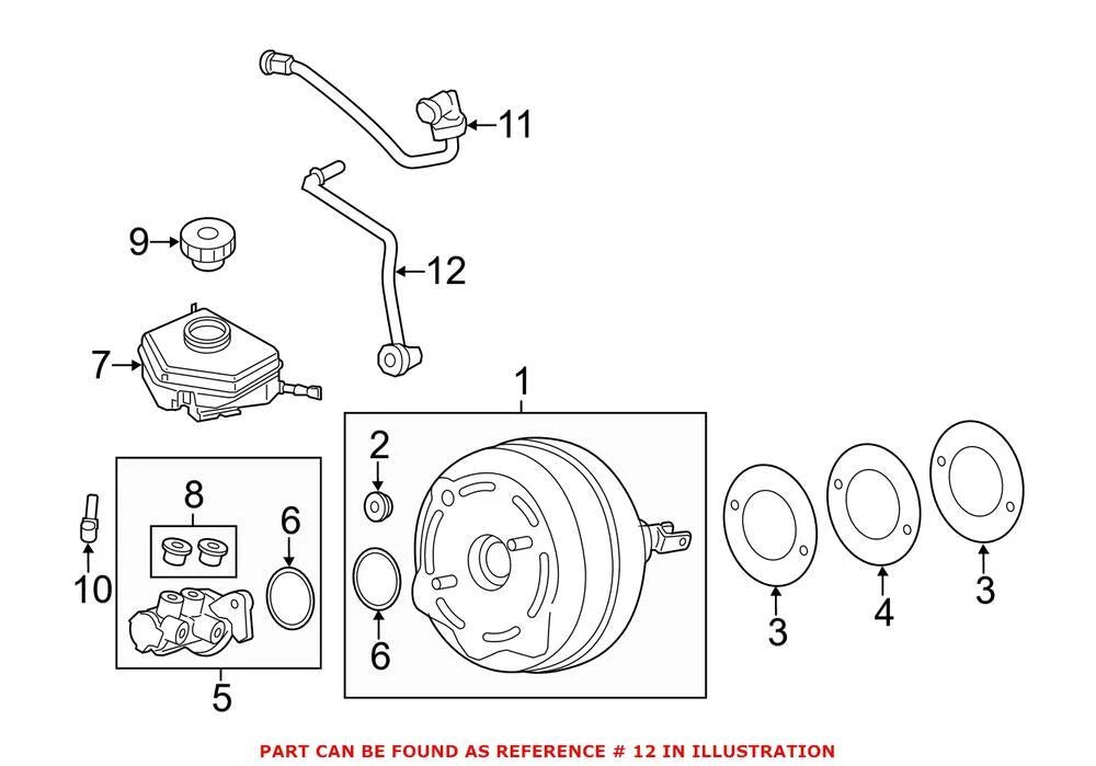 Brake Vacuum Hose for BMW (11667613026)