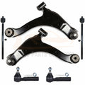 Set of 6 Front Lower Control Arms & Tie Rods for Dodge Neon (2000–2005)