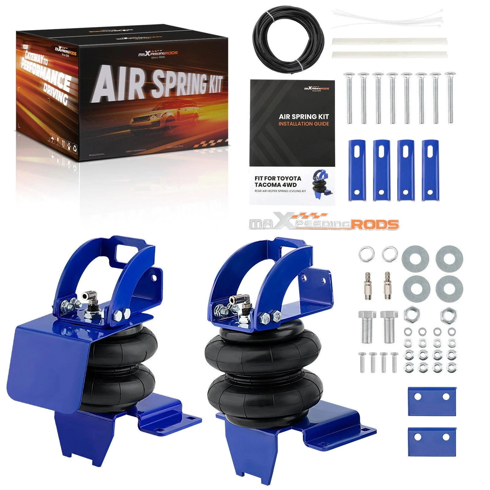 Air Helper Spring Kit Bracket Set for Toyota Tacoma 4WD (2005–2021)