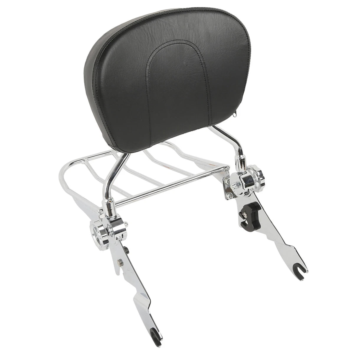 Chrome Backrest Sissy Bar Luggage Rack for Harley Electra Glide (2009–Present)