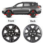 Set of 4 Black Wheel Hub Caps for Toyota RAV4 (2006–2012)