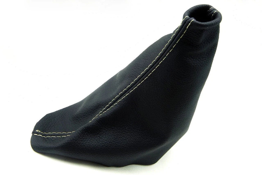 E Brake Boot for Ford Mustang (2010–2014) - Leather Synthetic Beige Stitch