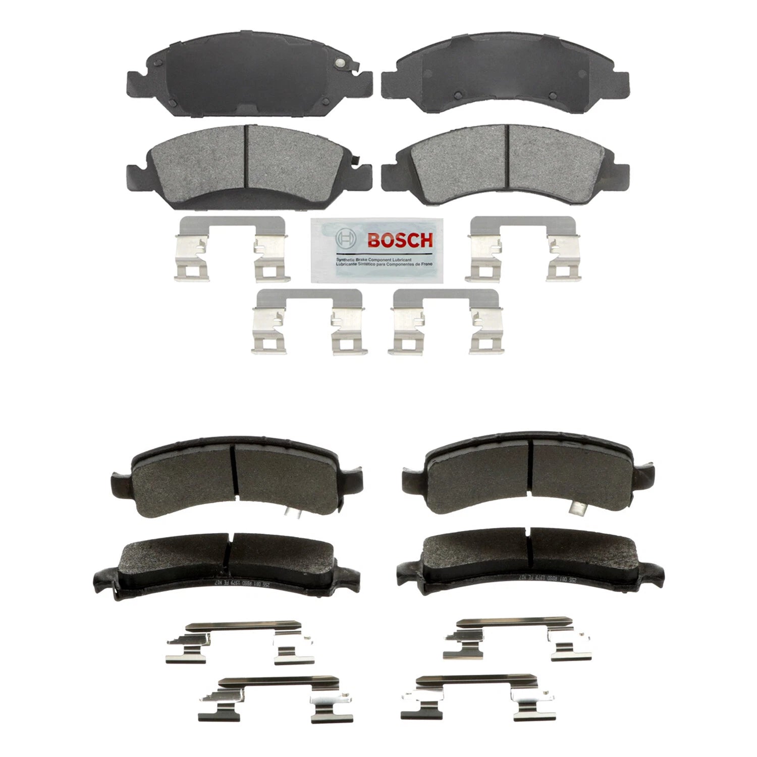 Set of 4 Bosch Severe Duty Semi-Met Disc Brake Pads for Express 1500 (2009–2014)