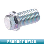 Oil Drain Plug No. 1119970330 for Mercedes-Benz 190D (1984–1989) Silver Tone