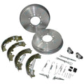 Rear Brake Drums + Shoes + Wheel Cylinders Kit for Hilux GGN25 KUN26 05~16 4X4