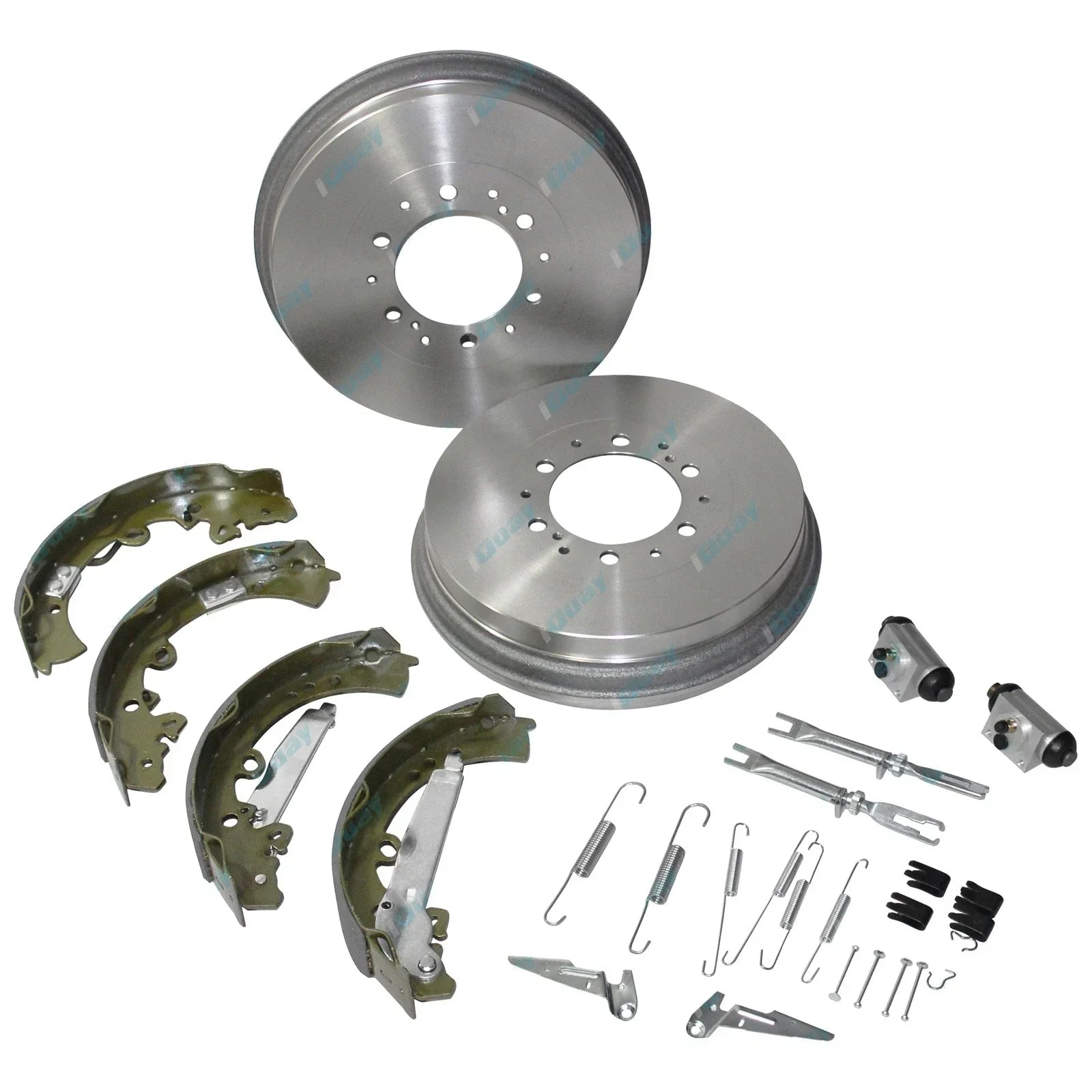 Rear Brake Drums + Shoes + Wheel Cylinders Kit for Hilux GGN25 KUN26 05~16 4X4