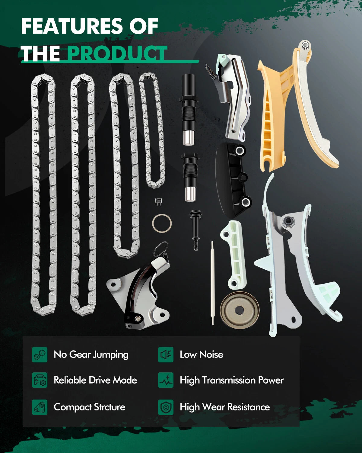 Timing Chain Kit for Ford Mustang 4.0L V6 (2005–2010)