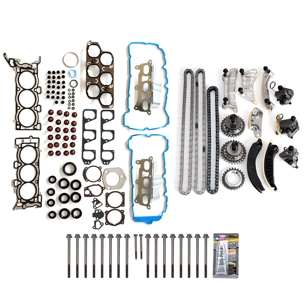 Set of Head Gasket Bolts with Timing Chain Kit for Suzuki XL-7, Saturn Aura (2007)