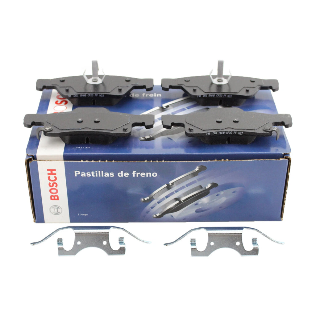 Set of 4 Rear Blue Disc Brake Pads for Dodge Durango Jeep Grand Cherokee (N/A)