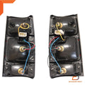 Rear Tail Lights Lamps Black Trim Pair for Holden Rodeo TF (1988-1997)