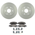 Set of 2 Bosch QuietCast Front Rotors & TRW Pro Disc Brake Pads for Avalanche Suburban (2002–2013)