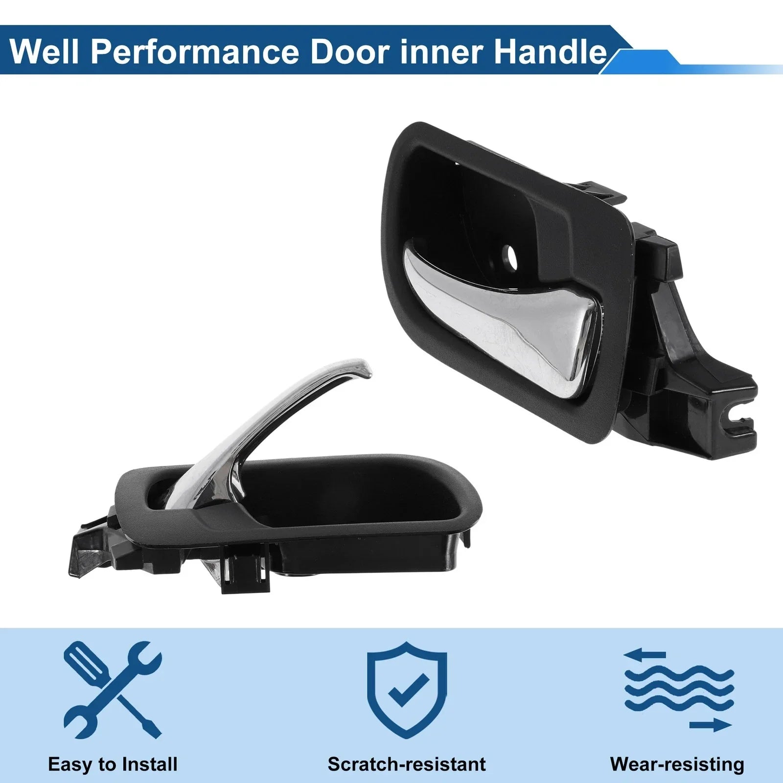Rear Right Passenger Side Interior Door Handle for Honda Accord (2003-2007)